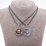 "Pirates" Matching Friendship Pendant on Cord, 45cm Length, Metal Colour "Silver and Bronze"