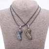 Matching Friendship Pendants "Sneakers on a Cord", length 45cm, metal colour "silver and bronze"