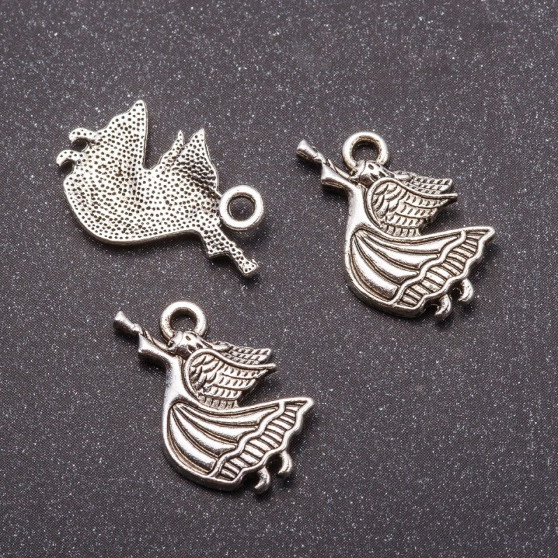 Jewellery Findings Angel Pendant 21x14mm, pack of 20g +/- 17pcs