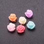 Cabochon Rose Bud Assorted, 10mm Diameter, No Hole, Pack of 30 pcs