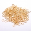 Jump Rings, 4mm Diameter, Gold-Tone Metal, 25 grams