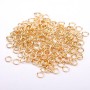 Jump Rings, 4mm Diameter, Gold-Tone Metal, 25 grams
