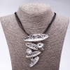 Cord Necklace "Moonlight", length 48-55cm