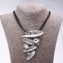 Cord Necklace "Moonlight", length 48-55cm