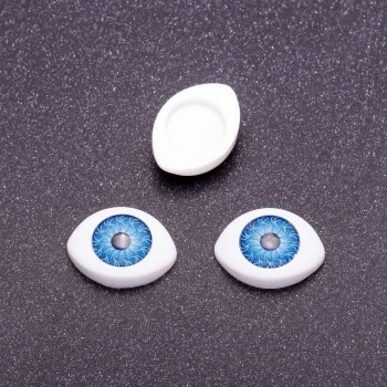 'Living Eyes' Finding Pair, Blue Pupil, 8mm Diameter, 11x14mm, Pack of 50 Pairs