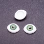 'Living Eyes' Finding Pair, Green Pupil, 6mm Diameter, 8x12mm, Pack of 50 Pairs