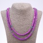 Purple Necklace, Skafarki Shell, 120cm