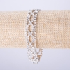 Rhinestone Bracelet "Wheat Ear", Length 20cm, Width 14mm