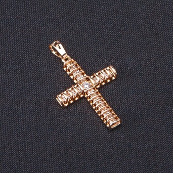 Xuping Cross Pendant 3x2cm