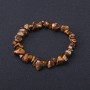 Tiger's Eye Chip Bracelet 4-9x2-5mm+-, length 18cm, stretch