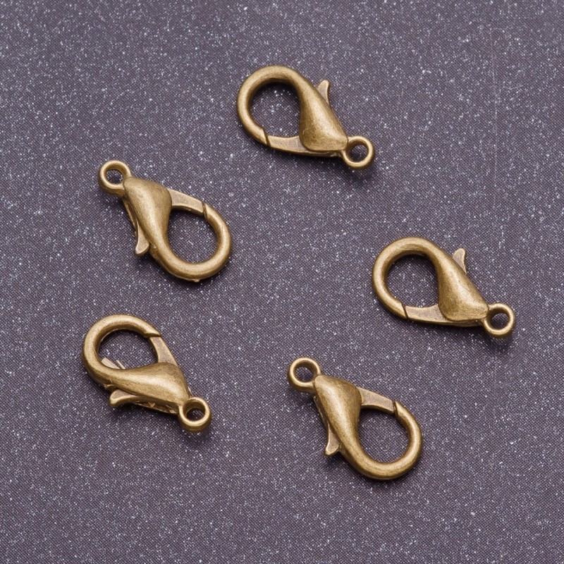 Lobster Clasp, 16mm Length, Metal Colour Bronze (Pack of 10)