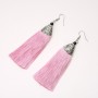 Pink Almina Tassel Earrings, 10cm