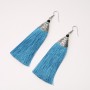Light Blue Almina Tassel Earrings, 10cm