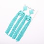 Turquoise Flamenco Tassel Earrings, 14cm