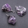 Wire-Wrapped Amethyst Pendant, 2.5x3.5cm(+-)