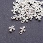 Cross Pendant Finding, diameter 8mm, length 12mm, hole diameter mm, pack 20g +/- 58pcs