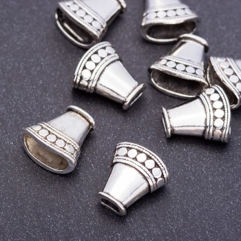 Bead Cap End Findings, diameter 16x16x8mm, hole dia. 4x5mm, pack 20g +/-8 pcs