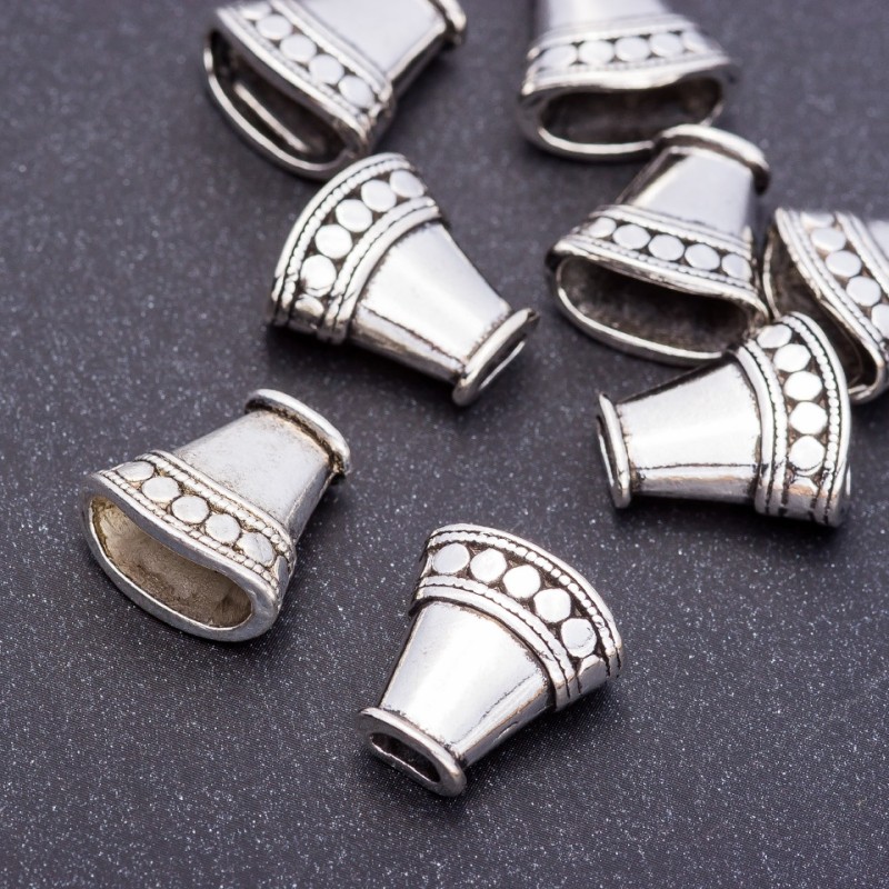 Bead Cap End Findings, diameter 16x16x8mm, hole dia. 4x5mm, pack 20g +/-8 pcs