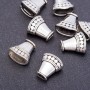Bead Cap End Findings, diameter 16x16x8mm, hole dia. 4x5mm, pack 20g +/-8 pcs
