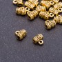 Findings Bail Holder "Antique Gold", diameter 7x4x7mm hole-3.5mm, pack 20g +- 40pcs