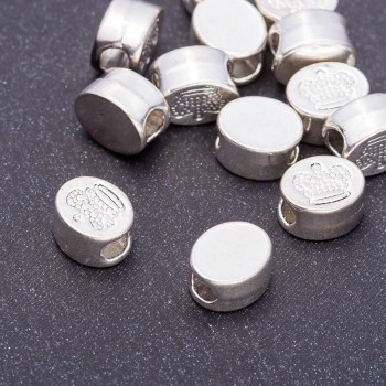 Bead Insertion Crown Findings, hole diameter 5×8, 5×10mm with approx 3.5mm hole, packaging 20g ± 13 pcs