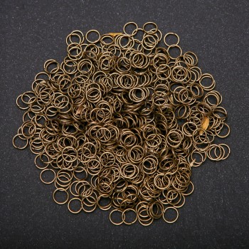 Connector Ring Findings, 6.5mm Diameter, 30g Pack, Bronze Colour