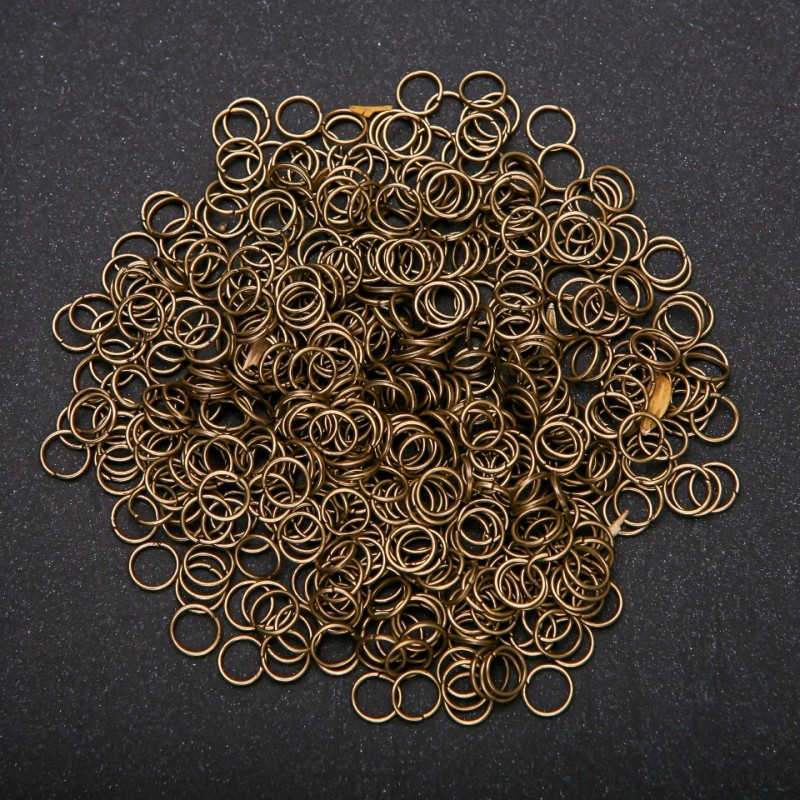 Connector Ring Findings, 6.5mm Diameter, 30g Pack, Bronze Colour