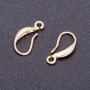 Earring Hooks, 17mm Length +/-, Golden Metal