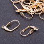 Ear wires for earrings "French clasp" yellow metal 250 pairs+- 250g +- 18x8 mm