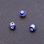 Findings Bead Insert "Eye" "silver", diameter 5mm, length 6mm, hole dia. 1.5mm, pack of 11 pcs