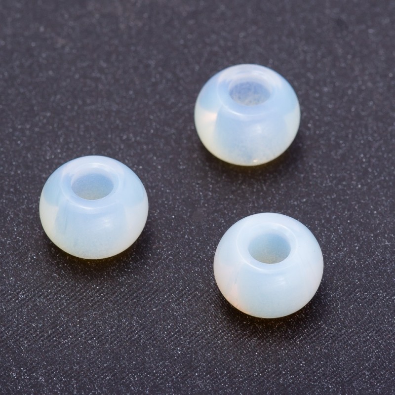 Pandora Bead Moonstone 14x10mm, hole diameter 5mm