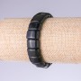 Bracelet Aventurine "Blue Sand Cairo Night", 15x11mm link, on elastic