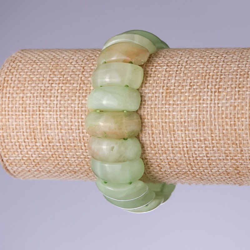 Onyx Bracelet, Link 21x9mm, Elastic