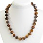 Tiger's Eye Bead Cube 10mm, 48cm length