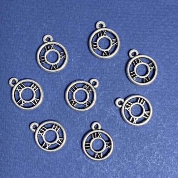 Jewellery Findings "Clock" Pendant 13x16mm, pack of 20g +/- 21pcs