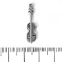 Jewellery Findings Violin Pendant 26x7mm, pack of 20g +/- 17pcs