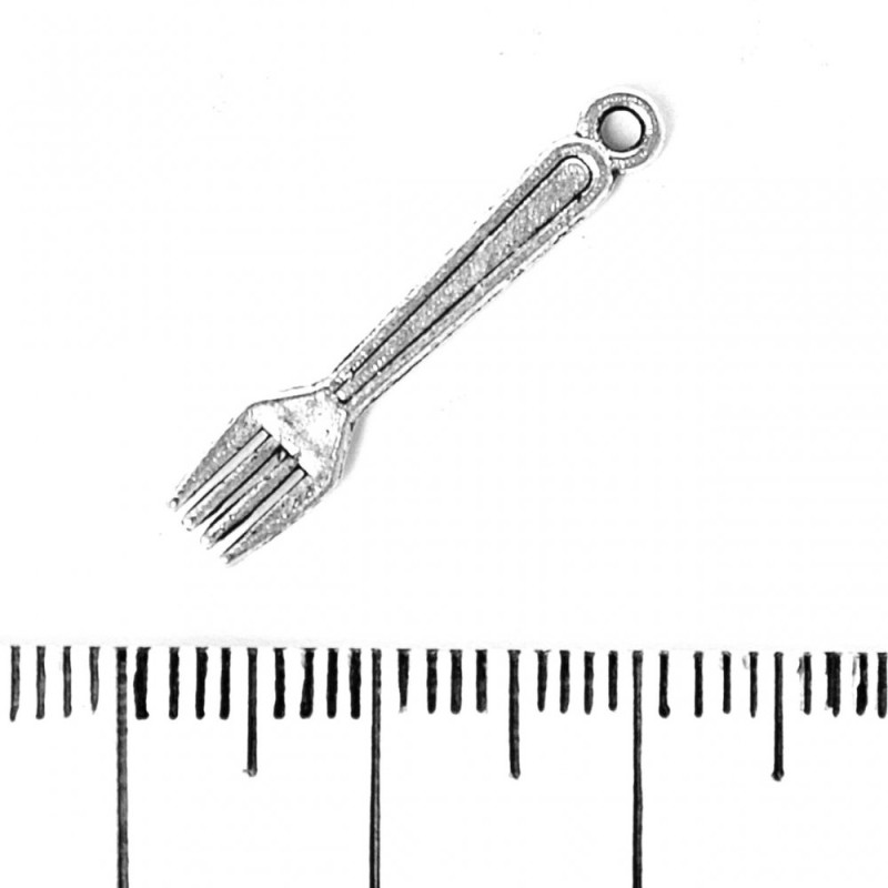 Jewellery Findings Fork Pendant 24x5mm, pack of 20g +/- 34pcs