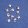 Shell Pendant Finding 10x13mm, pack 20g +/- 20pcs