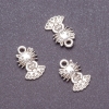 Kitty Pendant Finding, diameter 10mm, length 17mm, pack 20g +/- 21pcs