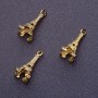 Eiffel Tower Pendant Finding, L0mm, hole diameter 1.5mm, diameter 2-8mm, colour antique gold, pack 20g +/- 23pcs