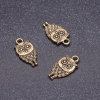 Owl Pendant Finding colour "bronze" 9x18mm, pack 20g +/- 18pcs