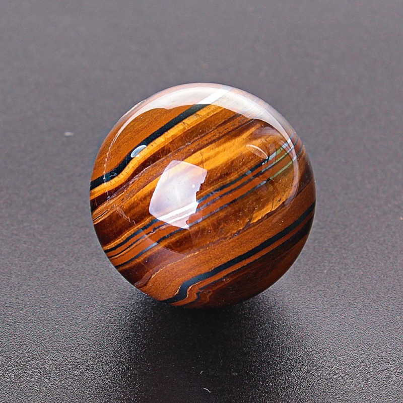 Tiger's Eye Souvenir Sphere (price per 100 grams), diameter from 2.7 to 3.5 cm
