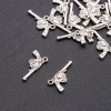 Revolver Pendant Finding, diameter 1.8mm, size 24x12mm, pack 20g +/- 16pcs