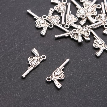 Revolver Pendant Finding, diameter 1.8mm, size 24x12mm, pack 20g +/- 16pcs