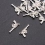 Revolver Pendant Finding, diameter 1.8mm, size 24x12mm, pack 20g +/- 16pcs