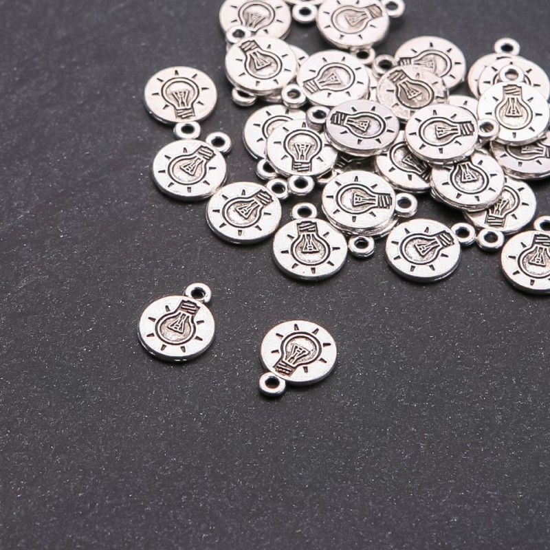 Lamp Pendant Finding, diameter 1.5mm, size 10x12mm, pack 20g +/- 33pcs