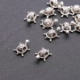 Findings Bead Charm Turtle, 3.8mm diameter, length 13x19mm, pack 20g +/- 12pcs