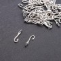 Findings Pendant Hook 5x20mm, pack 20g +/- 55pcs