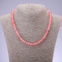 Natural Chalcedony Necklace Smooth Rondelle, diameter 8x5mm, length 45cm