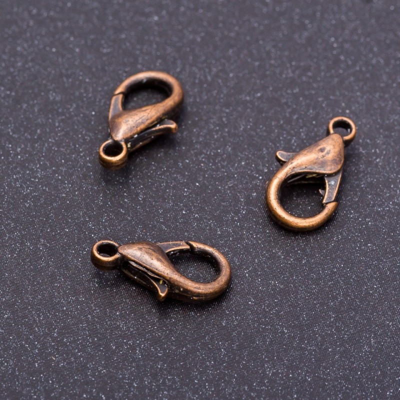 Price per pack /10pcs. Copper Clasp 16x8mm